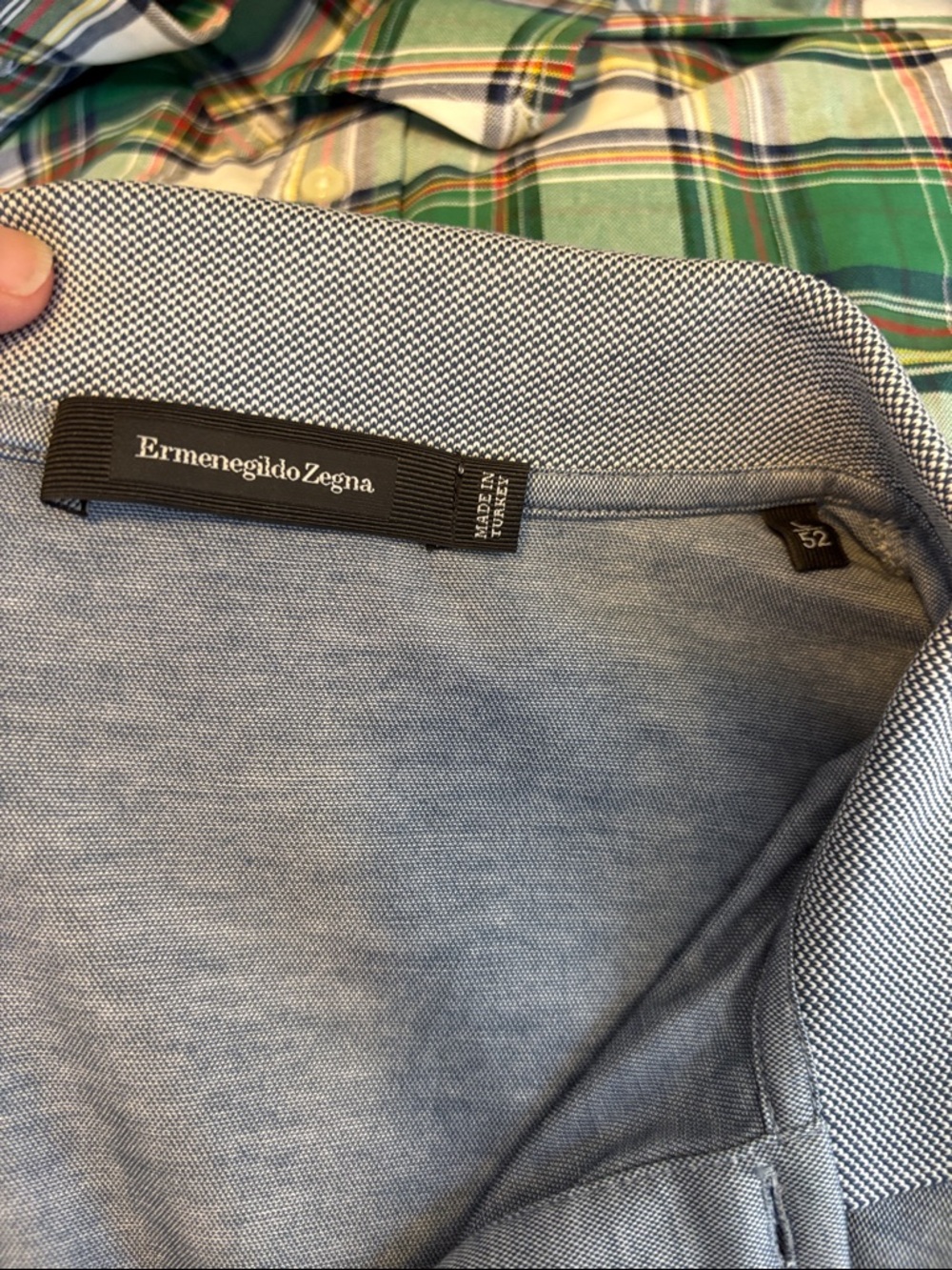 Ermenigildo Zegna Polo Shirt Large Blue - Picture 3 of 5